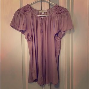 Mauve/Lavender LOFT Blouse